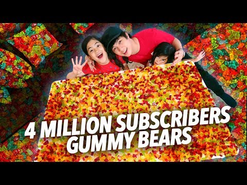 4 MILLION GUMMY BEARS SUBSCRIBERS PARTY | Ranz And Niana 4 MILLION GUMMY BEARS SUBSCRIBERS PARTY | Ranz And Niana