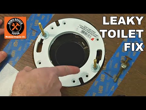 how to fix leak at base of toilet