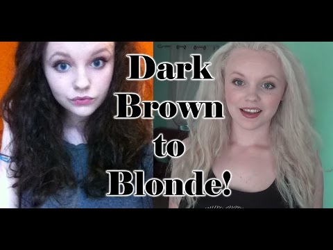 how to dye dark brown hair blonde