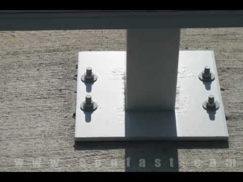 how to fasten metal to concrete