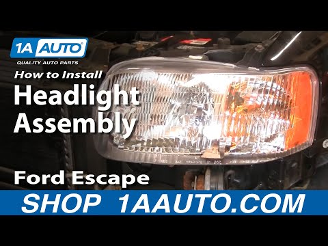 How To Install Replace Headlight and Bulb Ford Escape 01-07 1AAuto.com