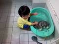 Tiffany washing the 
