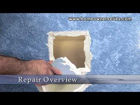 how to patch wet drywall