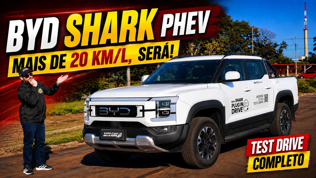 Test Drive BYD SHARK GS PHEV - 437 cv e Consumo de Carro Popular?