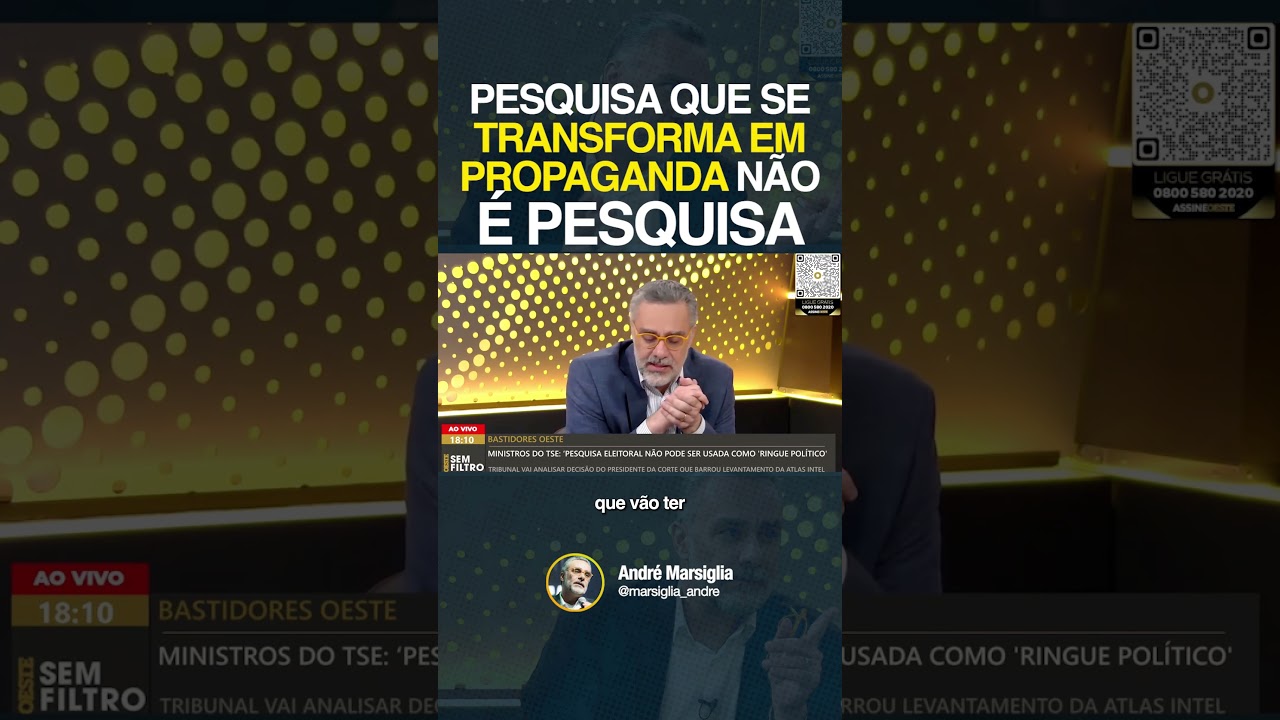 🚨 PESQUISA QUE SE TRANSFORMA EM PROPAGANDA NÃO É PESQUISA