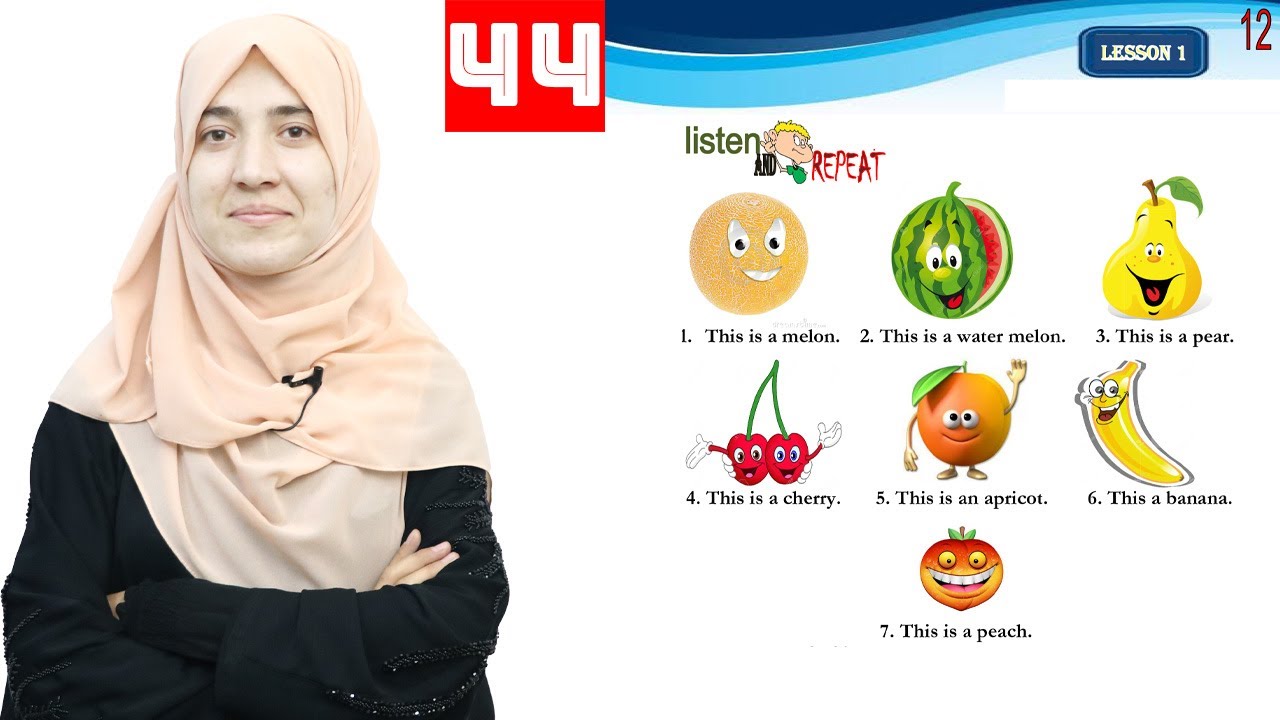 Class 4 - English _ Lesson 44 / انگلیسی څلورم ټولګی - لوست 44