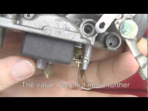 how to adjust carburetor float