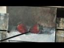 Two Strawberries - An oil painting by Justin Clayton
