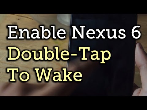 how to enable double tap to wake