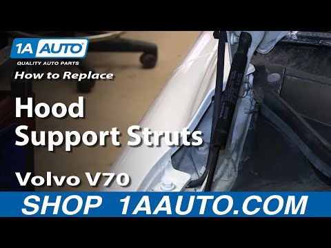 How To Install Replace Sagging Hood Support Struts 1999-08 Volvo V70