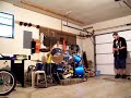 11 year-old & 18 year-old brothers, Brad & Noah, practicing.