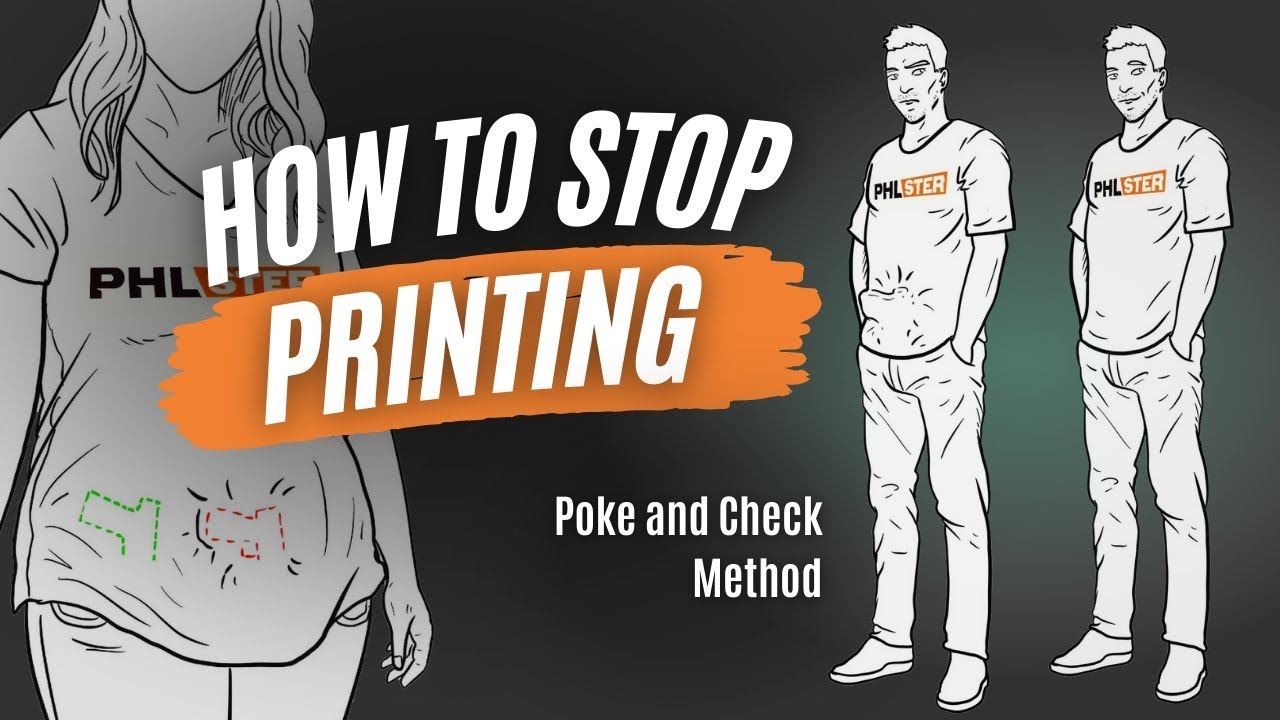 Poke and Check Method - Eliminate Printing and Get Better Concealment