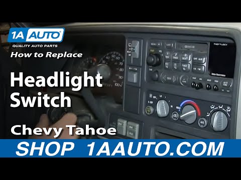How to Install Headlight Switch 1996-99 Chevy GMC Pickup Tahoe Suburban Yukon