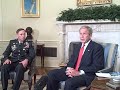 Bush and Petraeus in Oval Office