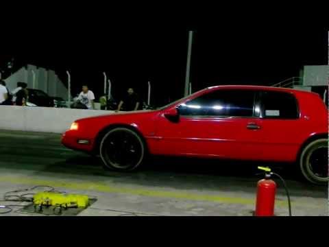 xr7 - Mustang Fastback 77 Vs Cougar Xr7 Supercargador modificado con polea para mas libras corriendo en el autodromo Guadalajara (Toluquilla)