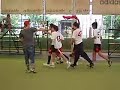 la tradicional vuelta olimpica del campeon. el plata f.c. campeon del torneo sapuka clausura 05!!!