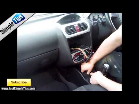 how to remove a cd player from a vauxhall corsa