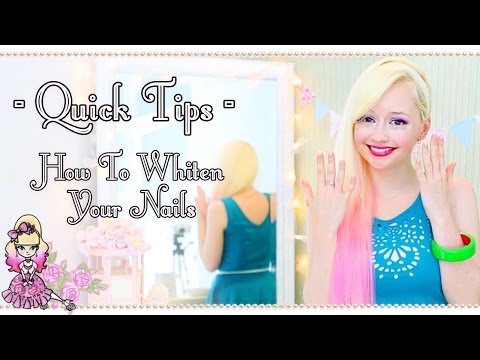 how to whiten acrylic nails