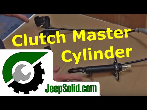 Jeep clutch master cylinder and slave cylinder replacement.