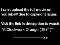 A clockwork orange (1971), part 1 /9,watch full film/movie online part1
