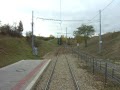Riding tram track in Brno Bystrc 1, Jízda po tramvajové rychlodráze z Bystrce v Brně