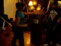 darness and his Daughter trying to round house,