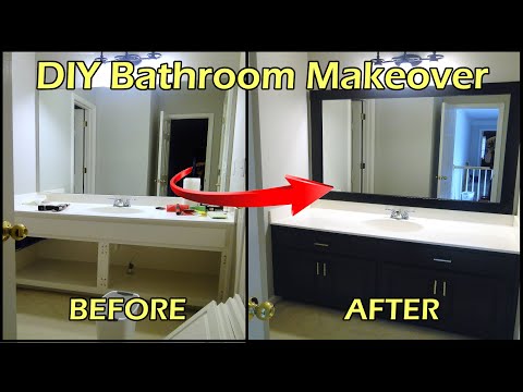 how to paint a bathroom vanity