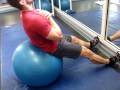 Ab training -Swiss Ball Sit up Supermaine style