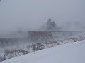 CP 283 manifest near Kellogg, MN with two bandits in the snow 12-30-08