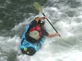 Kayak over a waterfall New Zealand