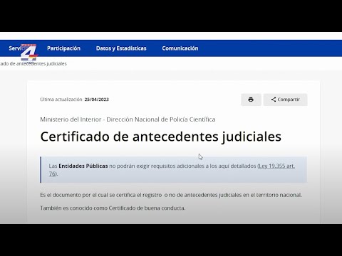 Policía Científica habilitó el trámite en línea para obtener el Certificado de Antecedentes Judiciales