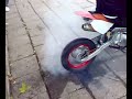 Palenie gumy dirt bike 110ccm