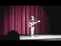 "If You Had a Bad Time" Alkaline Trio Cover by Aidan Kaczynski Live at NHS Talent Show 2012