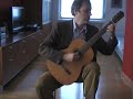 Bruno Giuffredi plays Preludio(Lagrima) by Francisco Tarrega. The guitar was made in the 1935 by Domingo Esteso. Spruce and Cypress
