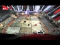 倫敦奧運縮時攝影：史上最大臨時體育館，建造全紀錄。籃球場，施工期：9個月