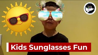 Toy Review of Neon Sunglasses for Kids fun by Gift In The Box with Milton