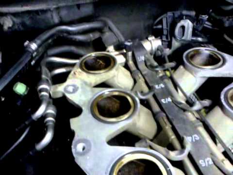 Cadillac 03 CTS Valve cover gasket and intake manifold removal oil leak fix