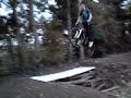 me clearing the trail