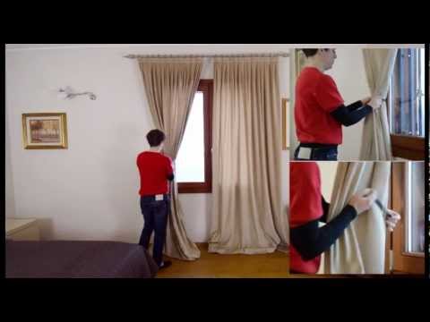 how to fasten curtain tie backs