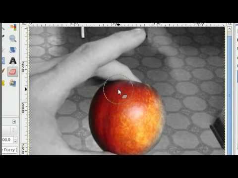 how to isolate colors in gimp