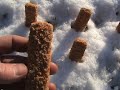 Snow at the allotment .......