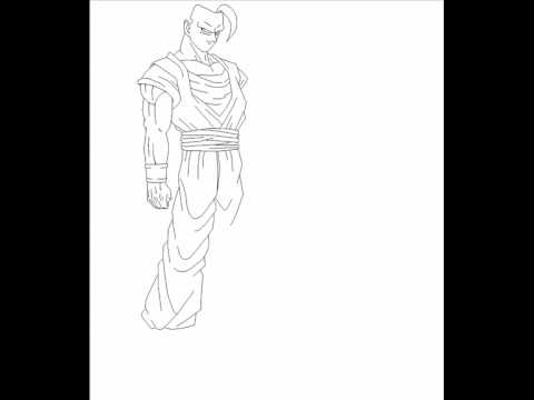 how to draw dragon ball z hair step by step
