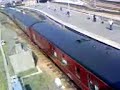 Unidentified vintage train departing Perth station