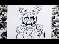 Como dibujar a spring trap five nights at freddy's | how to draw spring trap