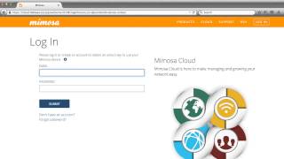 How to set up a Mimosa Cloud Account