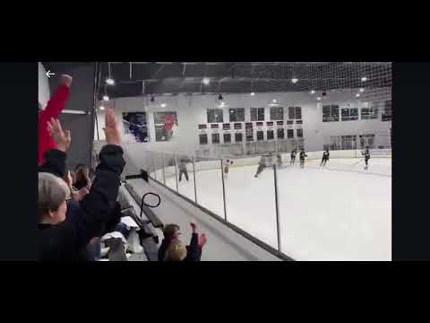 Nick streaks up right side and beats goalie on snap shot