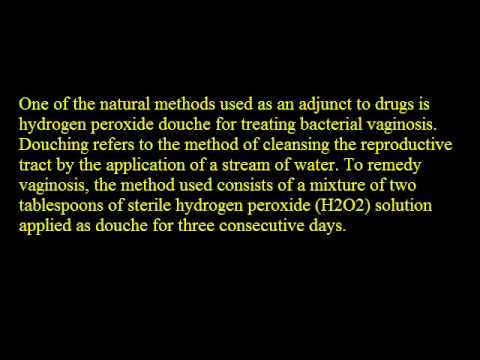 how to treat bv with hydrogen peroxide