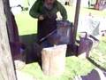 Iron age Celtic blacksmith demo