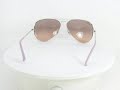 RAY BAN  Sunglasses RB3025 073 3E 58mm Grey & Pink.WMV