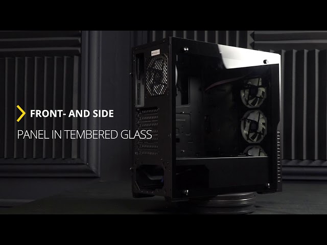 Kolink HORIZON RGB Midi-Tower, Tempered Glass - black Window